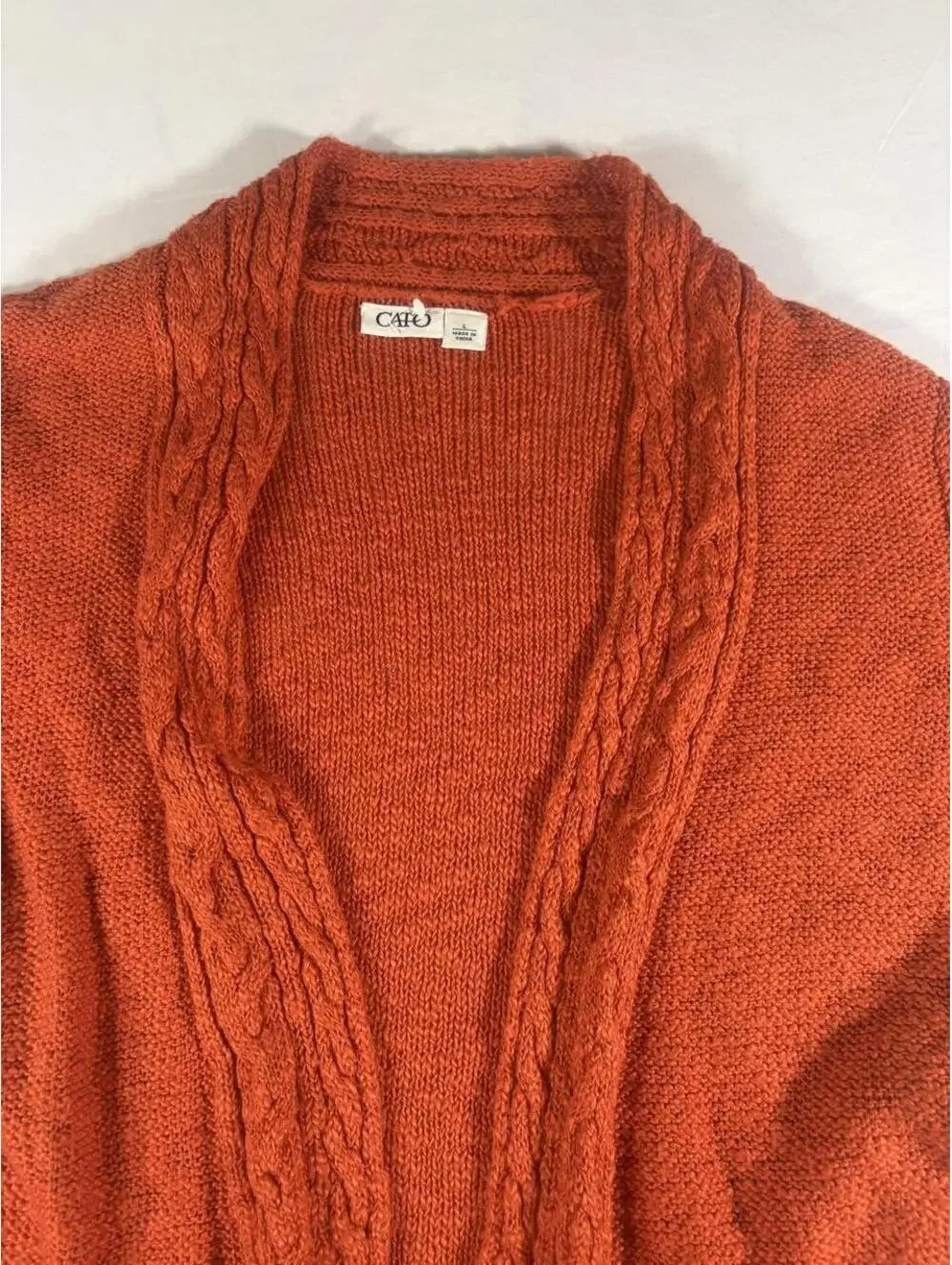 Cato Women's Orange Cardigan